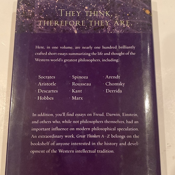 “Great Thinkers A - Z,” hardcover with dust jacket - Picture 2 of 2